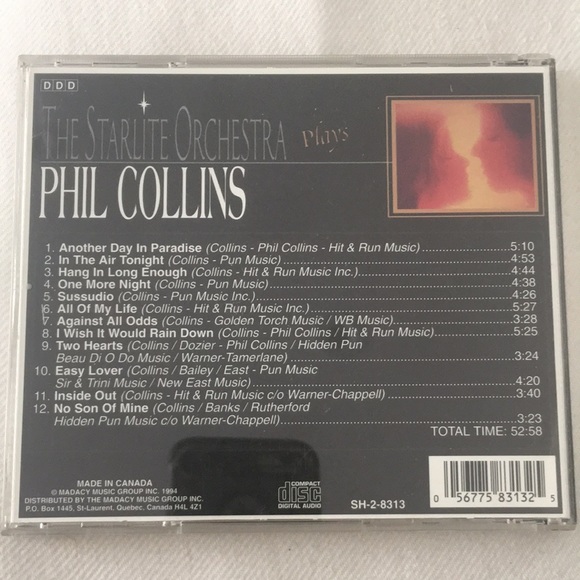 Phil Collins The Starlight Orchestra - Picture 2 of 4